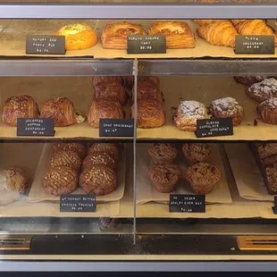 Baked goods on display