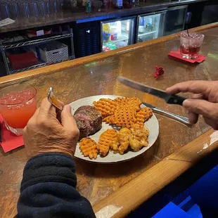 Sweet Potato Fries and Filet