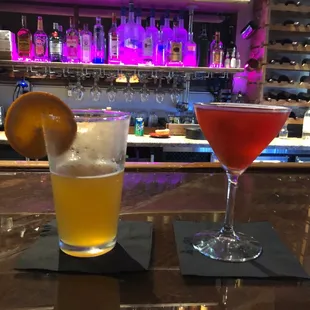 Fresh squeezed juices add to the joy in each beautiful drink.