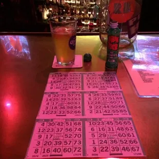 Monday night Bingo with my baby girl