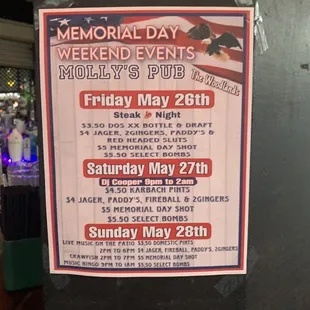 Memorial Day events