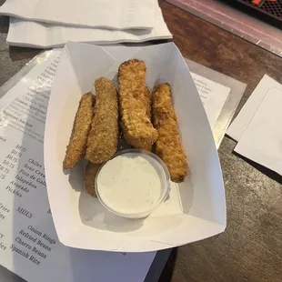 Fried pickle spears