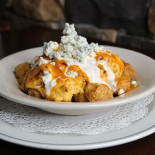 a plate of food on a table