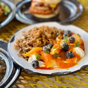 plates of food on a table