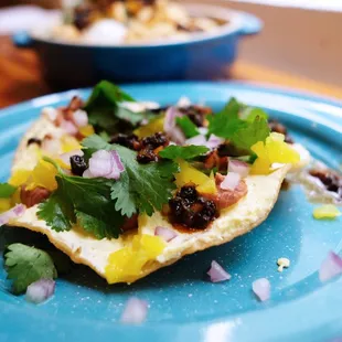 Deviled Egg Tostada