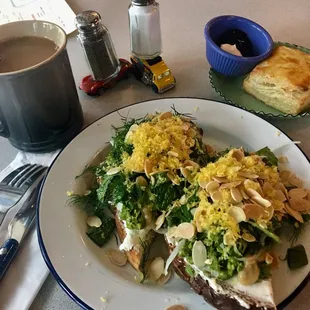 Whirled Peas on Toast