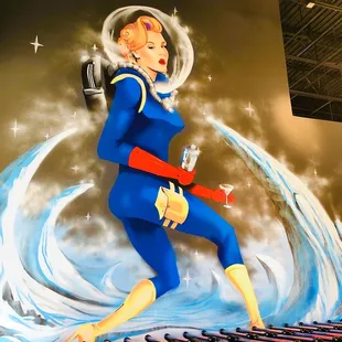 Mural when you walk in