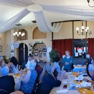 Dining area. Private party room.