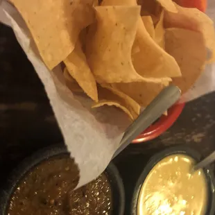 tortillas and salsa