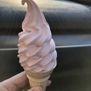 Black raspberry soft serve