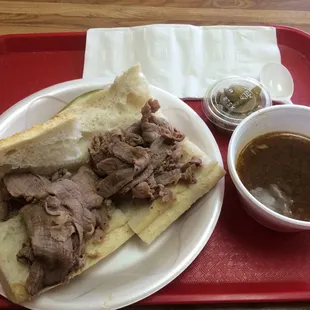 Hot Italian beef
