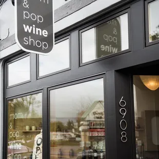 the front of the shop