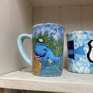 Blue whale mug
