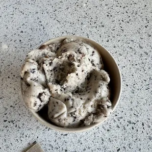 a bowl of ice cream