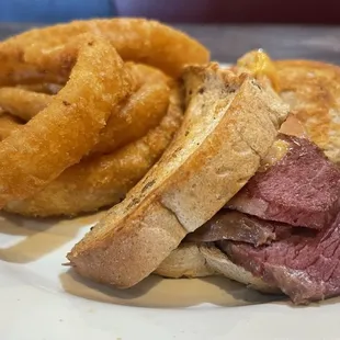 Corned Beef Reuben Sandwich Onion Rings