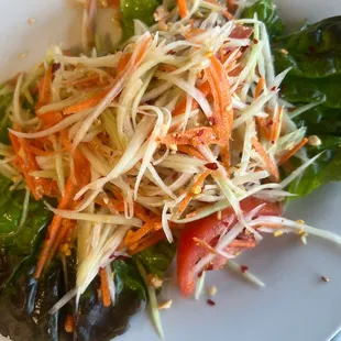 Papaya salad (HOT) if you dare