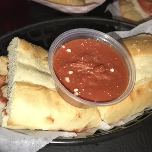 Parm chicken sandwich. The chicken was good but not breaded.