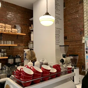 woman in a coffee shop