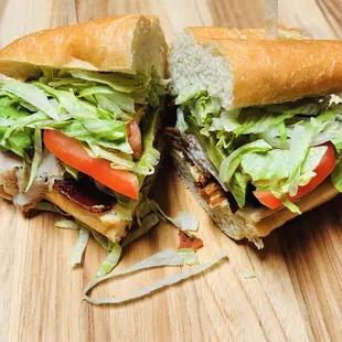 Turkey avo BLT w, French roll