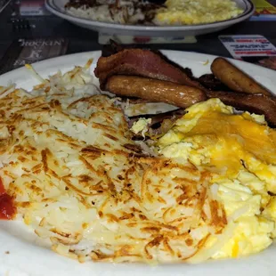 a plate of breakfast