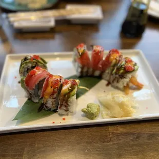 Pink Godzilla Roll - delicious!