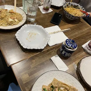  a table full of food