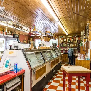 the inside of the store
