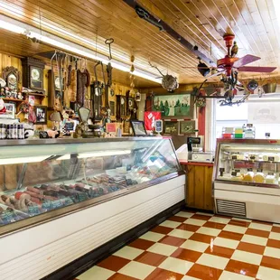 the inside of the store