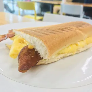 Breakfast Panini with Bacon