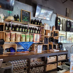 the inside of the store