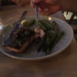 Fire Roasted Scottish Salmon Lunch