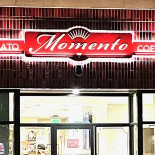 a neon sign