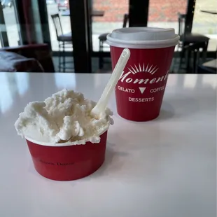 Toasted coconut and Americano