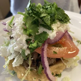 Carne asada sope 4/5