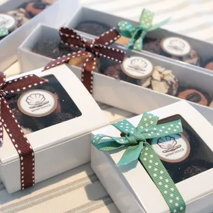 We offer boxes of 4 or 6 Brigadeiros as part of our retail. A box of 4 is $8 while a box of 6 is $12.