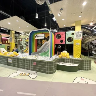 Ball pit and main area
