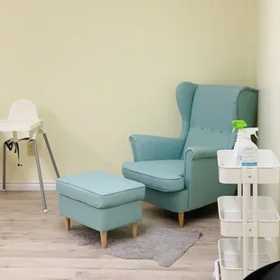 Nursing station, will have curtain coming soon owner says!