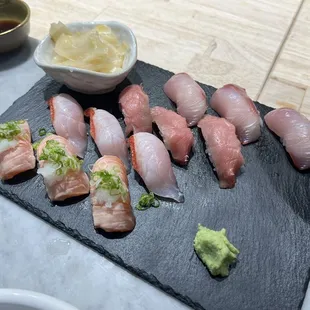 Chefs sampler nigiri