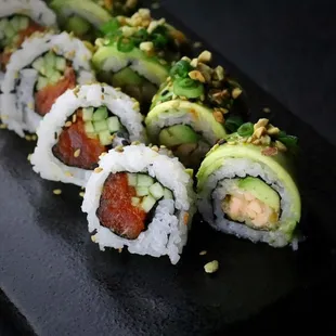 sushi and sashimi, food