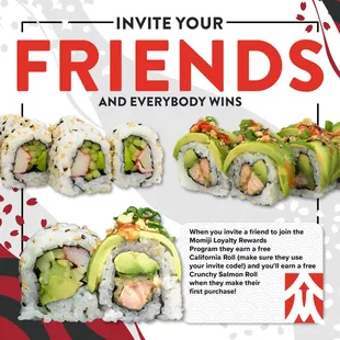 menu, sushi and sashimi