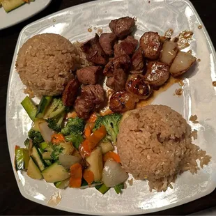 Filet Mignon &amp; Scallop Hibachi $31