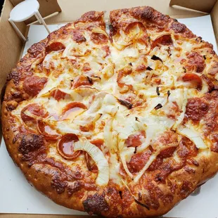 pizza, food