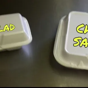 a side salad and a cheese salad