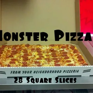 Momma Jo&apos;s Monster Pizza. 28 square slices!