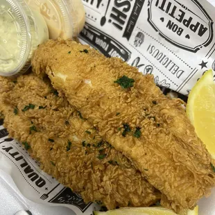 Lemon zested catfish