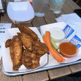 The Famous Smoked Wings w/ Mojo Sauce and Ranch