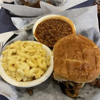 Pulled Pork Sandwich w/ 2 Sides