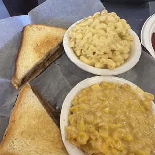 Smoked Sausage Grilled Cheese w/ 2 Sides