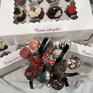 a variety of cupcakes