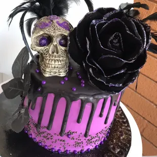 Custom 6in 3 layer gothic cake $70